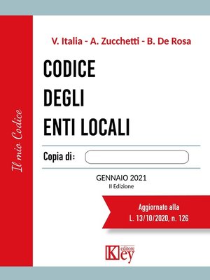 cover image of Codice degli enti locali